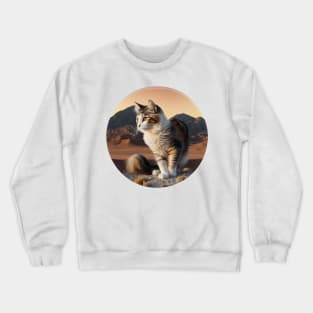 Unique Round Cat Designs: A Collection for Feline Lovers Crewneck Sweatshirt